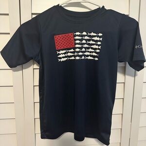 Columbia Dark Blue Fish Flag Tee
